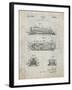 PP1052-Antique Grid Parchment Stapler Patent Poster-Cole Borders-Framed Giclee Print