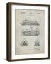 PP1052-Antique Grid Parchment Stapler Patent Poster-Cole Borders-Framed Giclee Print