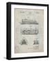 PP1052-Antique Grid Parchment Stapler Patent Poster-Cole Borders-Framed Giclee Print