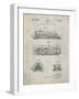 PP1052-Antique Grid Parchment Stapler Patent Poster-Cole Borders-Framed Giclee Print