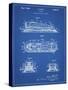 PP1052-Blueprint Stapler Patent Poster-Cole Borders-Stretched Canvas