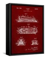 PP1052-Burgundy Stapler Patent Poster-Cole Borders-Framed Stretched Canvas