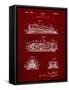 PP1052-Burgundy Stapler Patent Poster-Cole Borders-Framed Stretched Canvas