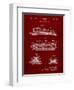 PP1052-Burgundy Stapler Patent Poster-Cole Borders-Framed Premium Giclee Print