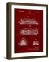 PP1052-Burgundy Stapler Patent Poster-Cole Borders-Framed Giclee Print