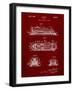 PP1052-Burgundy Stapler Patent Poster-Cole Borders-Framed Giclee Print