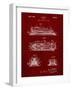 PP1052-Burgundy Stapler Patent Poster-Cole Borders-Framed Giclee Print