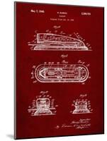 PP1052-Burgundy Stapler Patent Poster-Cole Borders-Mounted Giclee Print