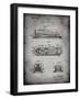 PP1052-Faded Grey Stapler Patent Poster-Cole Borders-Framed Giclee Print