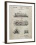 PP1052-Sandstone Stapler Patent Poster-Cole Borders-Framed Giclee Print