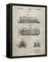 PP1052-Sandstone Stapler Patent Poster-Cole Borders-Framed Stretched Canvas