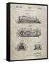 PP1052-Sandstone Stapler Patent Poster-Cole Borders-Framed Stretched Canvas