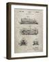 PP1052-Sandstone Stapler Patent Poster-Cole Borders-Framed Giclee Print