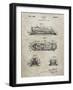 PP1052-Sandstone Stapler Patent Poster-Cole Borders-Framed Giclee Print