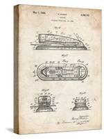 PP1052-Vintage Parchment Stapler Patent Poster-Cole Borders-Stretched Canvas