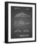 PP1057-Black Grid Star Wars Snowspeeder Poster-Cole Borders-Framed Giclee Print