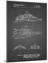 PP1057-Black Grid Star Wars Snowspeeder Poster-Cole Borders-Mounted Giclee Print