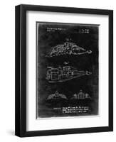 PP1057-Black Grunge Star Wars Snowspeeder Poster-Cole Borders-Framed Premium Giclee Print