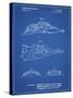 PP1057-Blueprint Star Wars Snowspeeder Poster-Cole Borders-Stretched Canvas