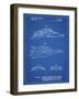 PP1057-Blueprint Star Wars Snowspeeder Poster-Cole Borders-Framed Giclee Print