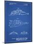 PP1057-Blueprint Star Wars Snowspeeder Poster-Cole Borders-Mounted Giclee Print