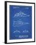 PP1057-Blueprint Star Wars Snowspeeder Poster-Cole Borders-Framed Giclee Print