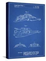 PP1057-Blueprint Star Wars Snowspeeder Poster-Cole Borders-Stretched Canvas