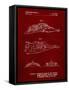 PP1057-Burgundy Star Wars Snowspeeder Poster-Cole Borders-Framed Stretched Canvas