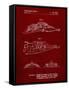 PP1057-Burgundy Star Wars Snowspeeder Poster-Cole Borders-Framed Stretched Canvas