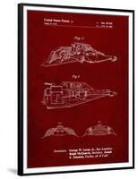 PP1057-Burgundy Star Wars Snowspeeder Poster-Cole Borders-Framed Premium Giclee Print