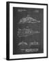 PP1057-Chalkboard Star Wars Snowspeeder Poster-Cole Borders-Framed Giclee Print