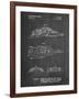 PP1057-Chalkboard Star Wars Snowspeeder Poster-Cole Borders-Framed Giclee Print