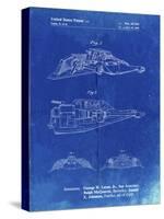 PP1057-Faded Blueprint Star Wars Snowspeeder Poster-Cole Borders-Stretched Canvas