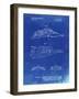 PP1057-Faded Blueprint Star Wars Snowspeeder Poster-Cole Borders-Framed Giclee Print