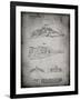 PP1057-Faded Grey Star Wars Snowspeeder Poster-Cole Borders-Framed Giclee Print