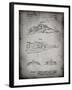 PP1057-Faded Grey Star Wars Snowspeeder Poster-Cole Borders-Framed Giclee Print