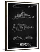 PP1057-Vintage Black Star Wars Snowspeeder Poster-Cole Borders-Framed Premium Giclee Print