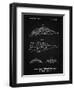 PP1057-Vintage Black Star Wars Snowspeeder Poster-Cole Borders-Framed Premium Giclee Print