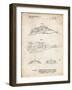 PP1057-Vintage Parchment Star Wars Snowspeeder Poster-Cole Borders-Framed Giclee Print