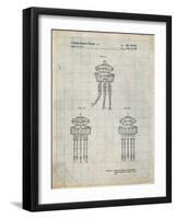 PP1059-Antique Grid Parchment Star Wars Viper Prode Droid Poster-Cole Borders-Framed Giclee Print