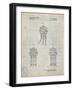 PP1059-Antique Grid Parchment Star Wars Viper Prode Droid Poster-Cole Borders-Framed Giclee Print