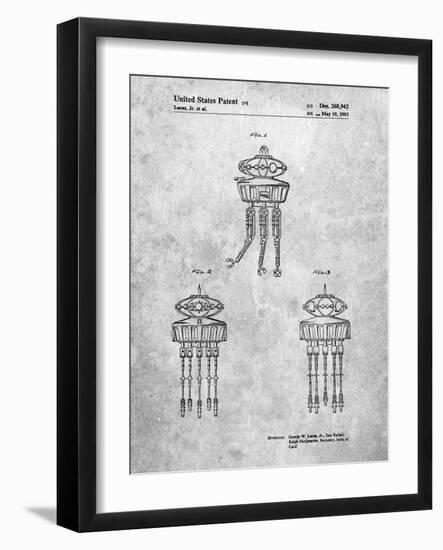 PP1059-Slate Star Wars Viper Prode Droid Poster-Cole Borders-Framed Giclee Print