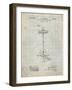 PP106-Antique Grid Parchment Hi Hat Cymbal Stand and Pedal Patent Poster-Cole Borders-Framed Giclee Print