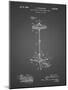 PP106-Black Grid Hi Hat Cymbal Stand and Pedal Patent Poster-Cole Borders-Mounted Giclee Print