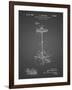 PP106-Black Grid Hi Hat Cymbal Stand and Pedal Patent Poster-Cole Borders-Framed Giclee Print