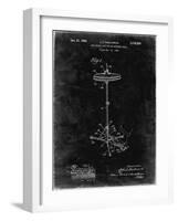 PP106-Black Grunge Hi Hat Cymbal Stand and Pedal Patent Poster-Cole Borders-Framed Giclee Print