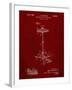 PP106-Burgundy Hi Hat Cymbal Stand and Pedal Patent Poster-Cole Borders-Framed Giclee Print