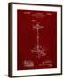 PP106-Burgundy Hi Hat Cymbal Stand and Pedal Patent Poster-Cole Borders-Framed Giclee Print