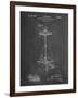 PP106-Chalkboard Hi Hat Cymbal Stand and Pedal Patent Poster-Cole Borders-Framed Giclee Print