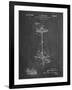 PP106-Chalkboard Hi Hat Cymbal Stand and Pedal Patent Poster-Cole Borders-Framed Giclee Print